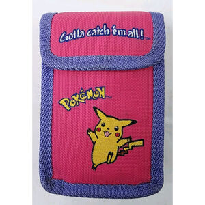 Vintage Pokemon Pikachu Nintendo Gameboy Color Carrying Case Holder Pink